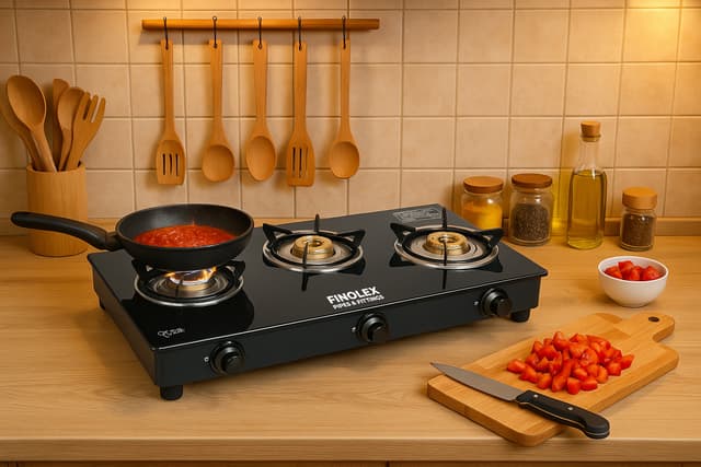 Gas Stove with 3 Burners